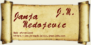 Janja Medojević vizit kartica